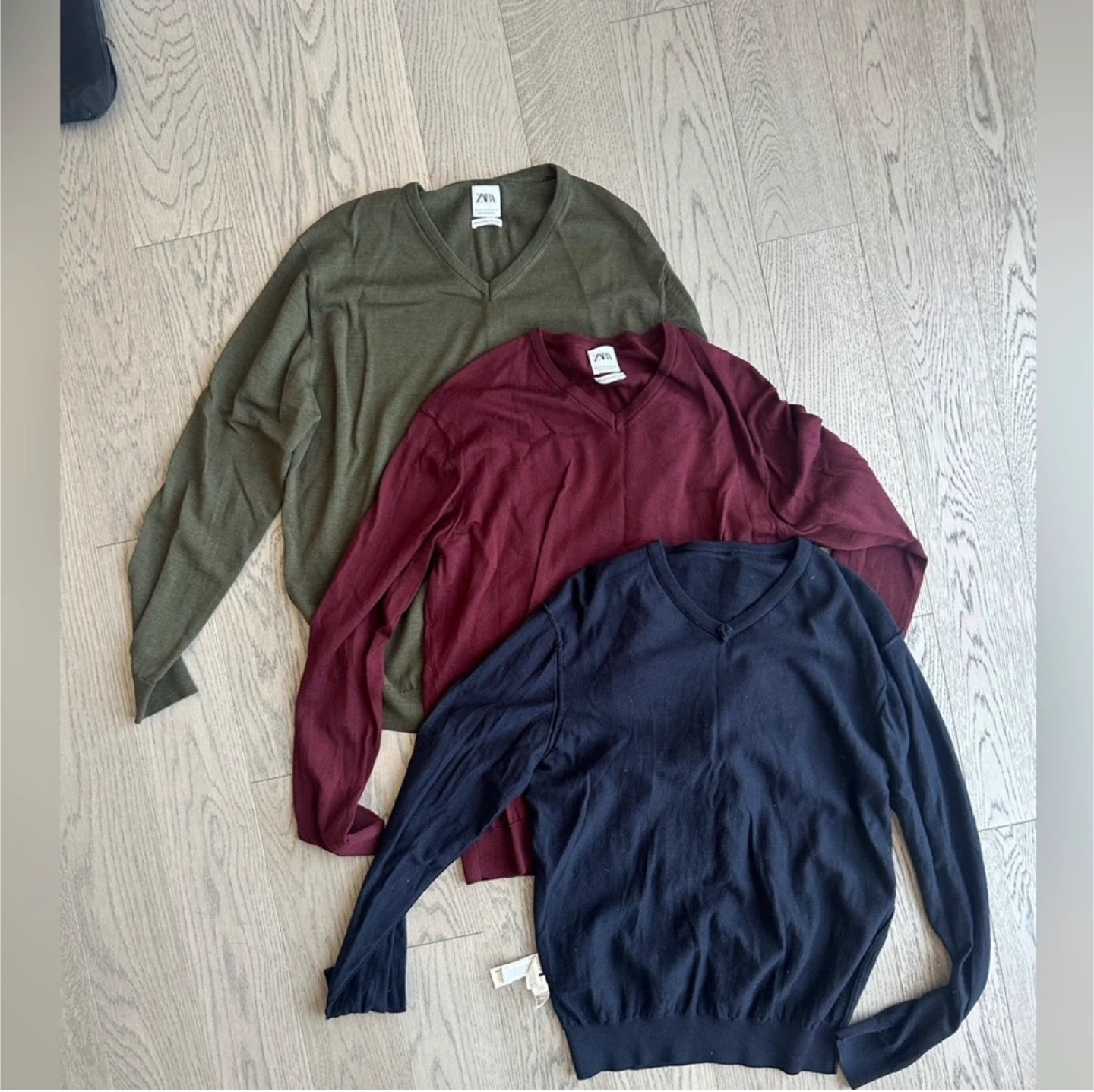 Zara men wool sweaters bundle of 3