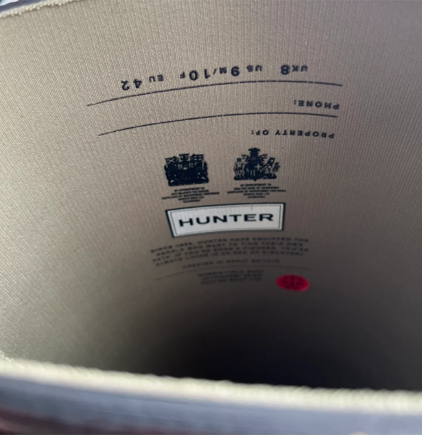 Hunter Rain Boots - US 9/10 - Matte Black image indicator(3)