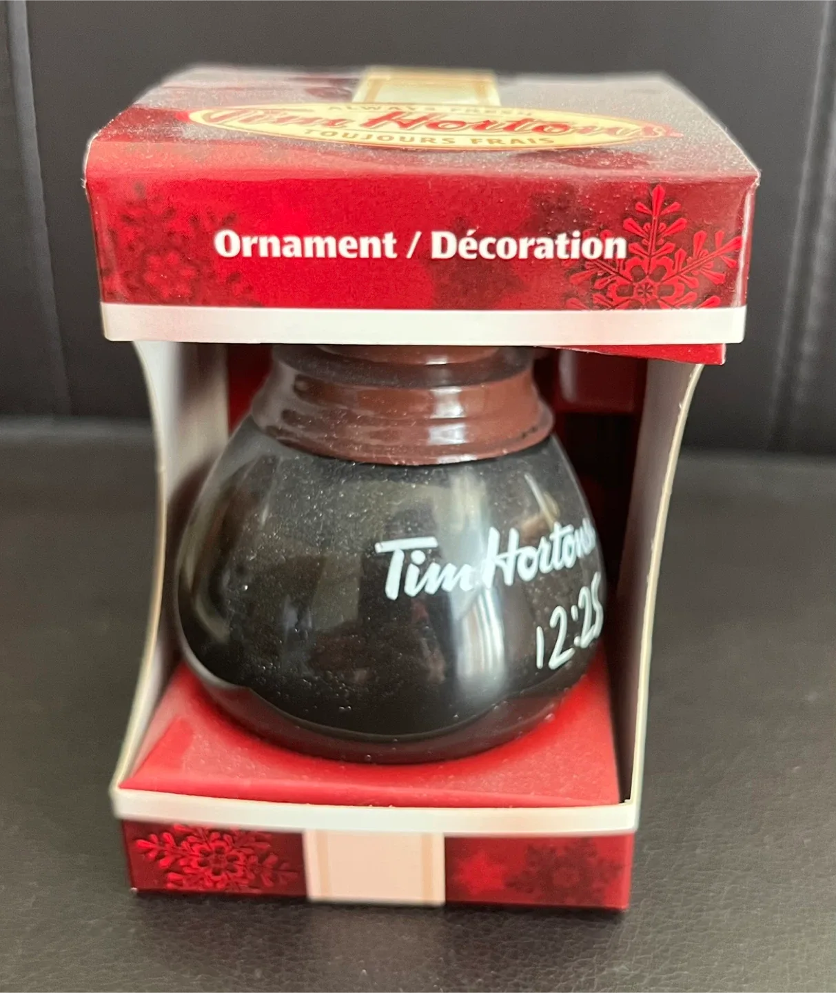 Tim Hortons Coffee Pot Ornament thumbnail