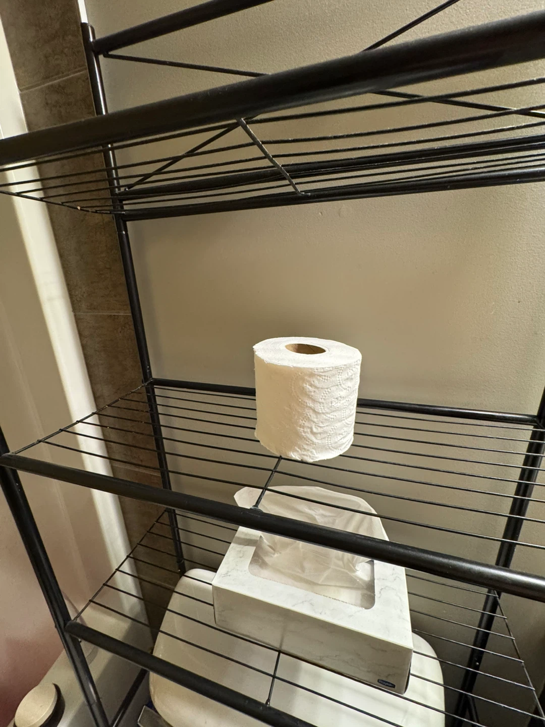 Black Over-the-Toilet Bathroom Shelf - photo 2