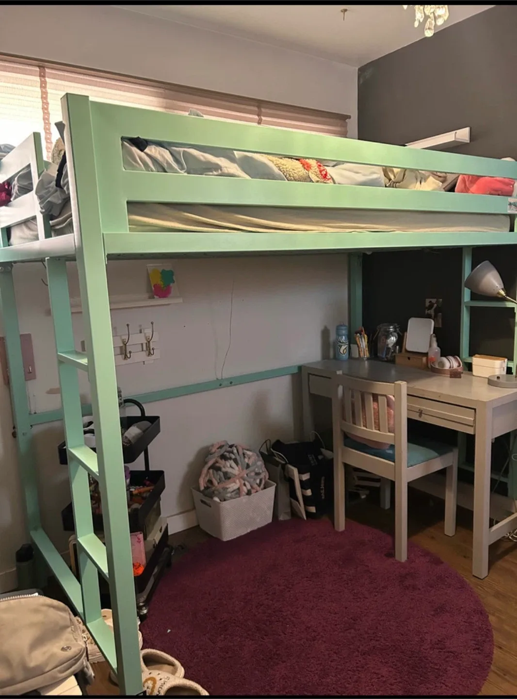 Mint Green Loft Bed thumbnail