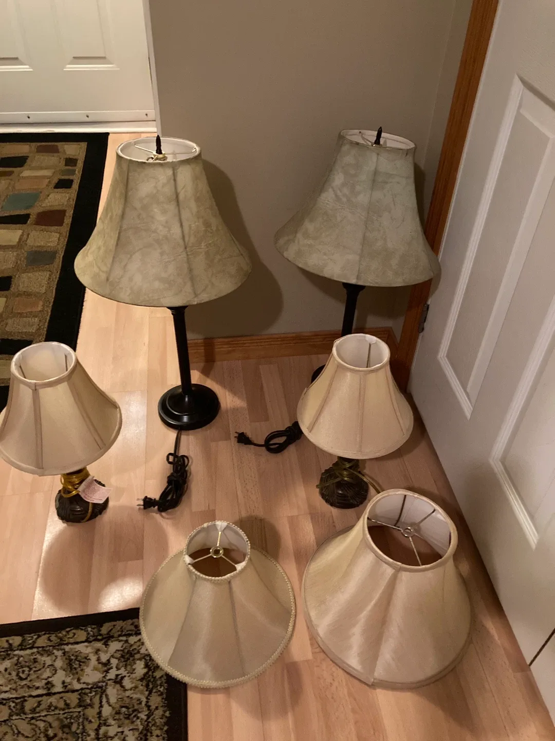 Set of Lamps and Spare Shades thumbnail