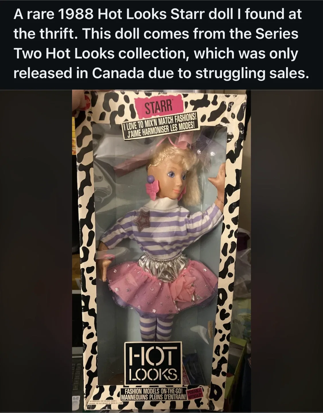 Vintage 1988 Hot Looks Starr Doll - Series Two thumbnail