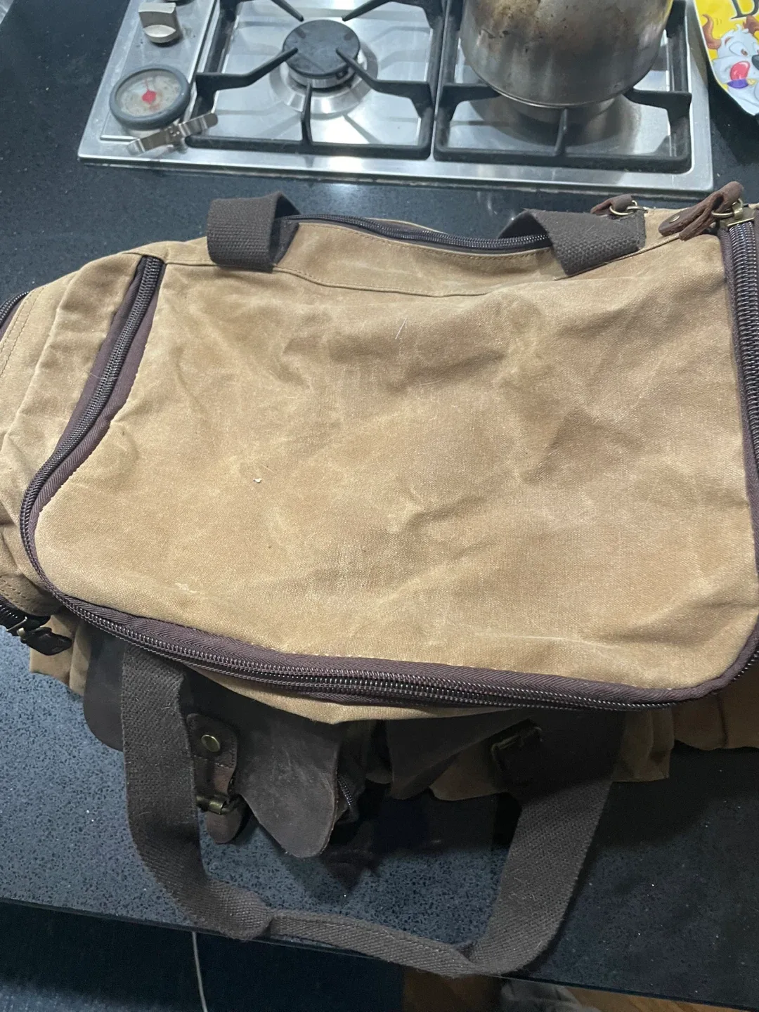 Canvas & Leather Duffle Bag thumbnail
