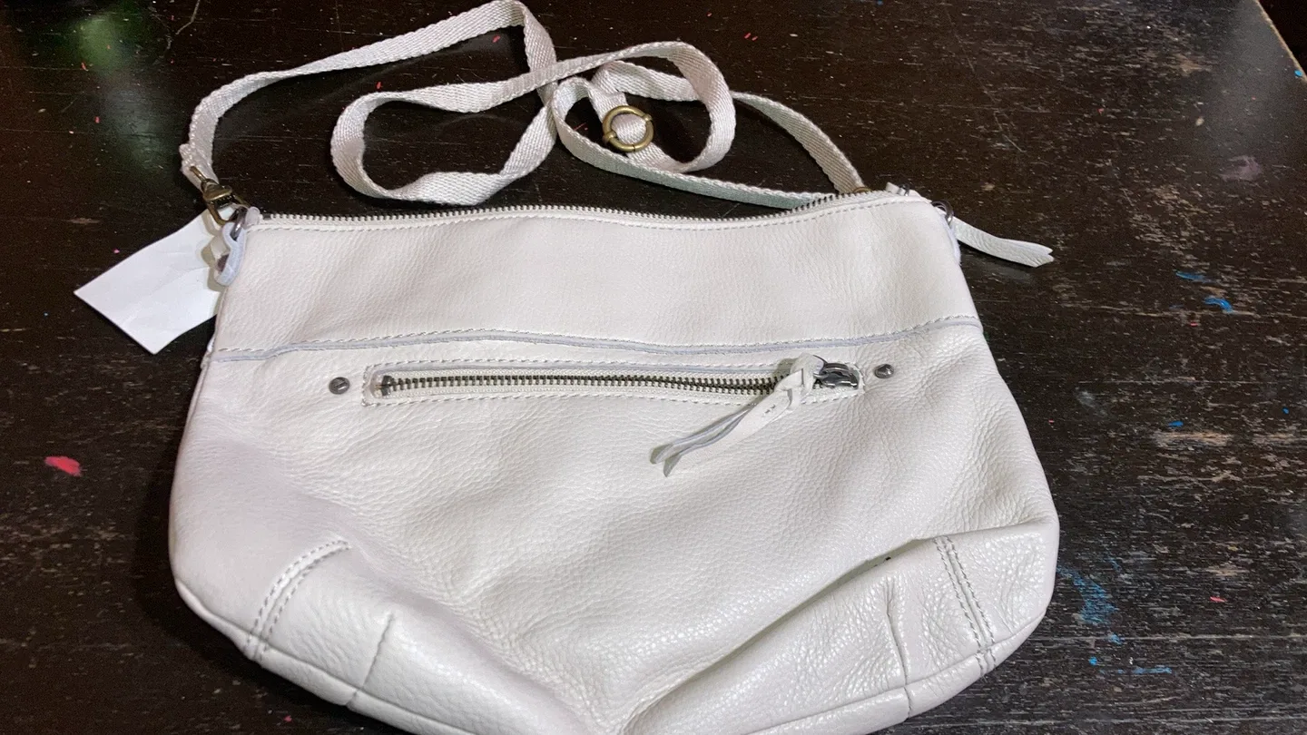 The Sak White Leather Crossbody Bag thumbnail