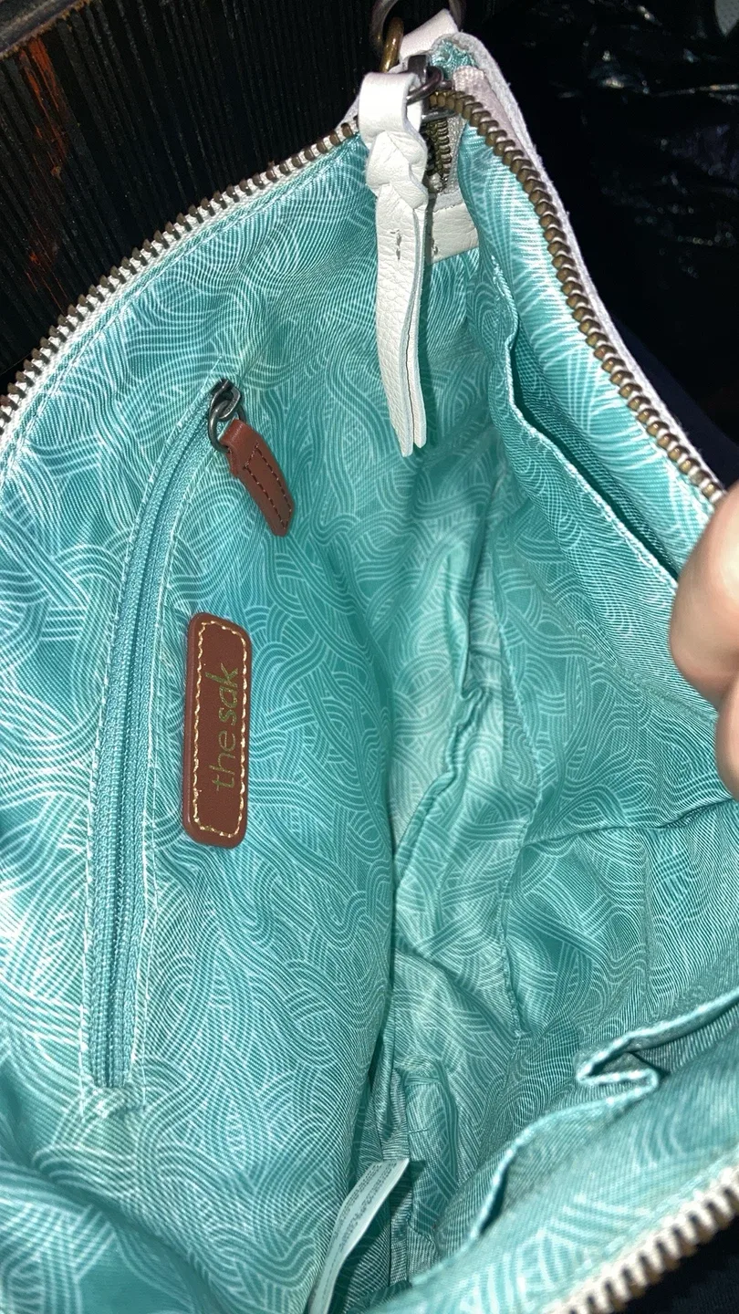 The Sak White Leather Crossbody Bag image indicator(4)