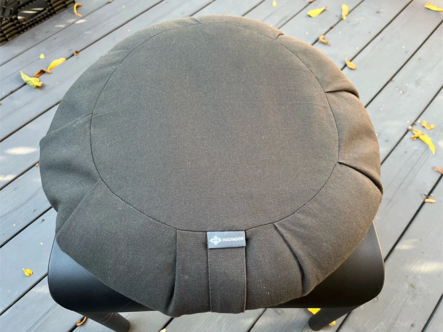 b halfmoon Cotton Round Meditation Cushion - Charcoal thumbnail