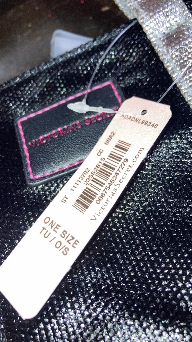 Victoria's Secret Black & Silver Tote Bag - New! image indicator(2)