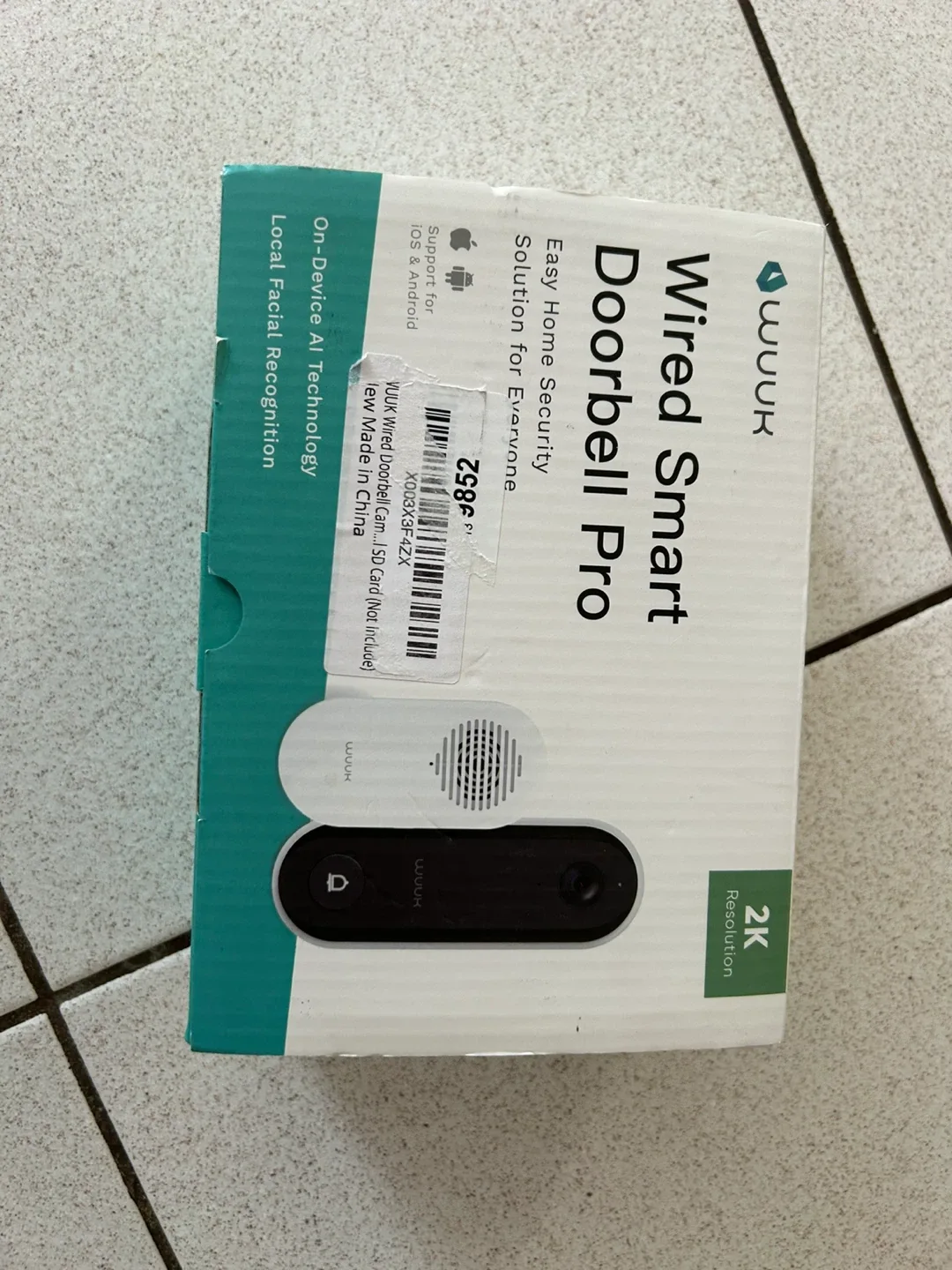 BNIB- WUUK Wired Smart Doorbell Pro with Chime image indicator(2)