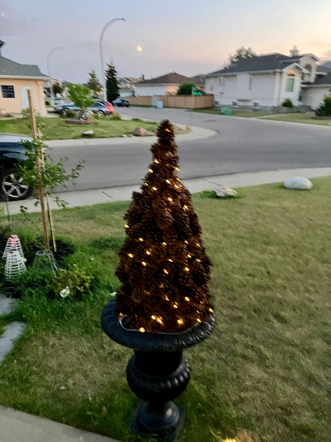 Pinecone Tree with Lights - photo 2