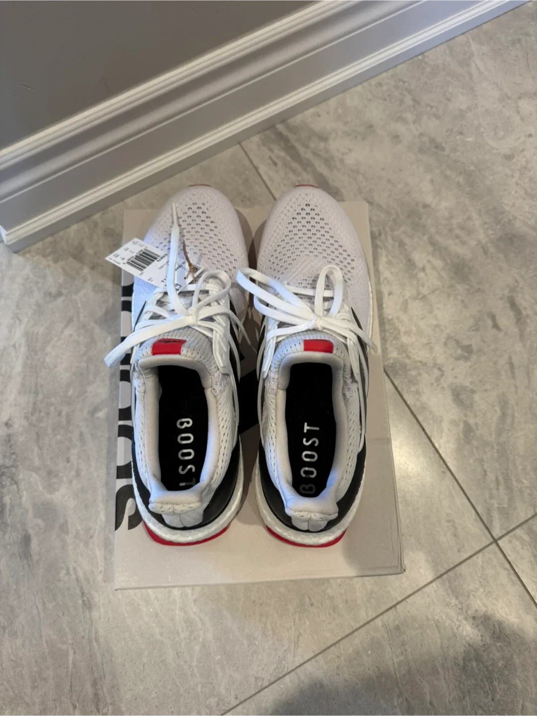 Men's New Adidas Ultraboost 1.0 White/Red (Size 11) image indicator(4)