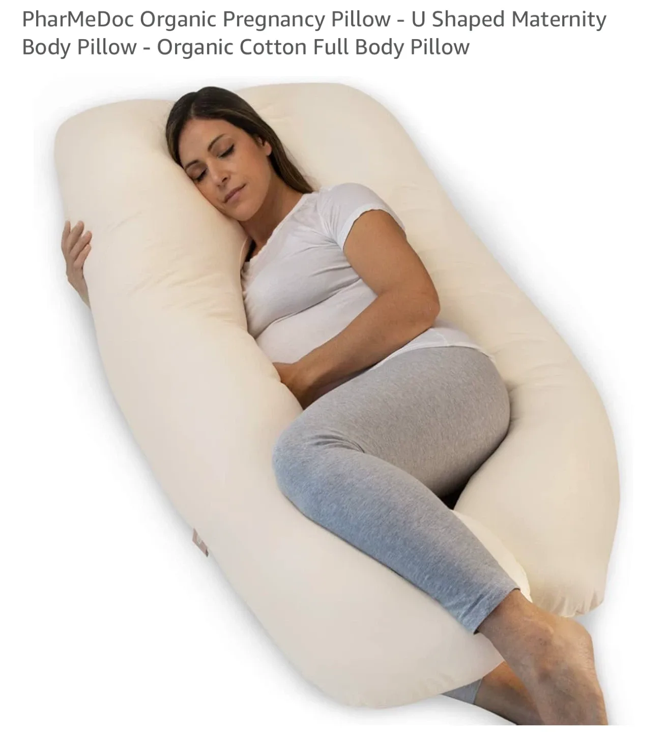 Pregnancy Pillow, organic cotton cover image indicator(2)