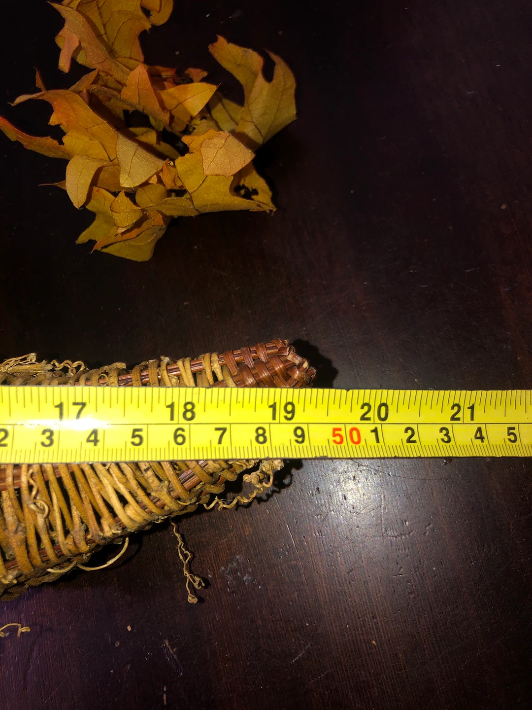 Extra Large Wicker Horn with Flowers. - photo 5