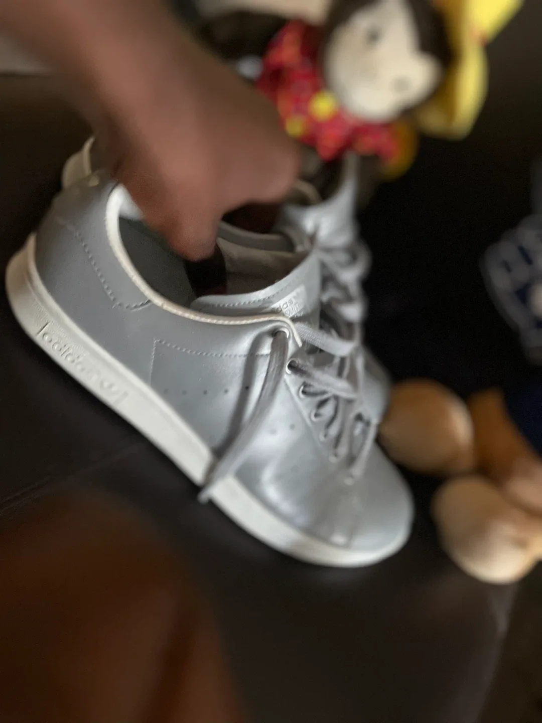 Adidas Stan Smith Grey Sneakers - Size 10 image indicator(4)