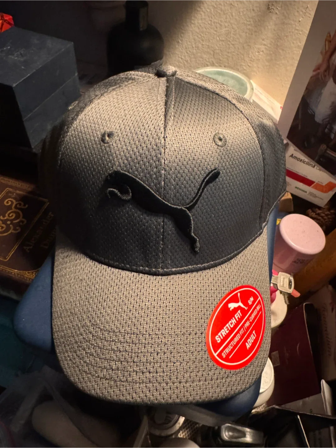Puma Stretch Fit Adult Hat - Gray thumbnail