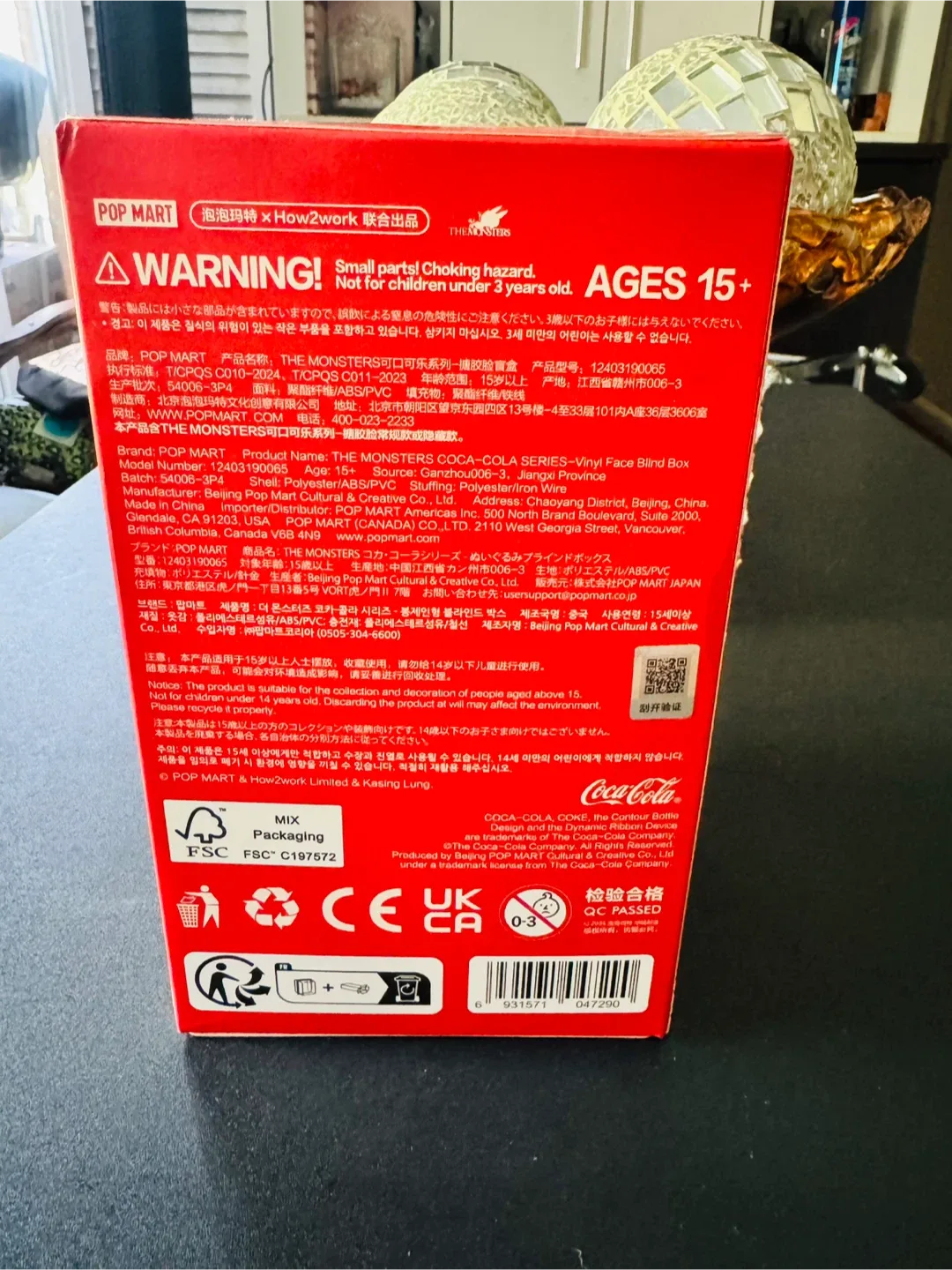 100% Original Labubu Coca-Cola Vinyl Face Blind Box image indicator(4)