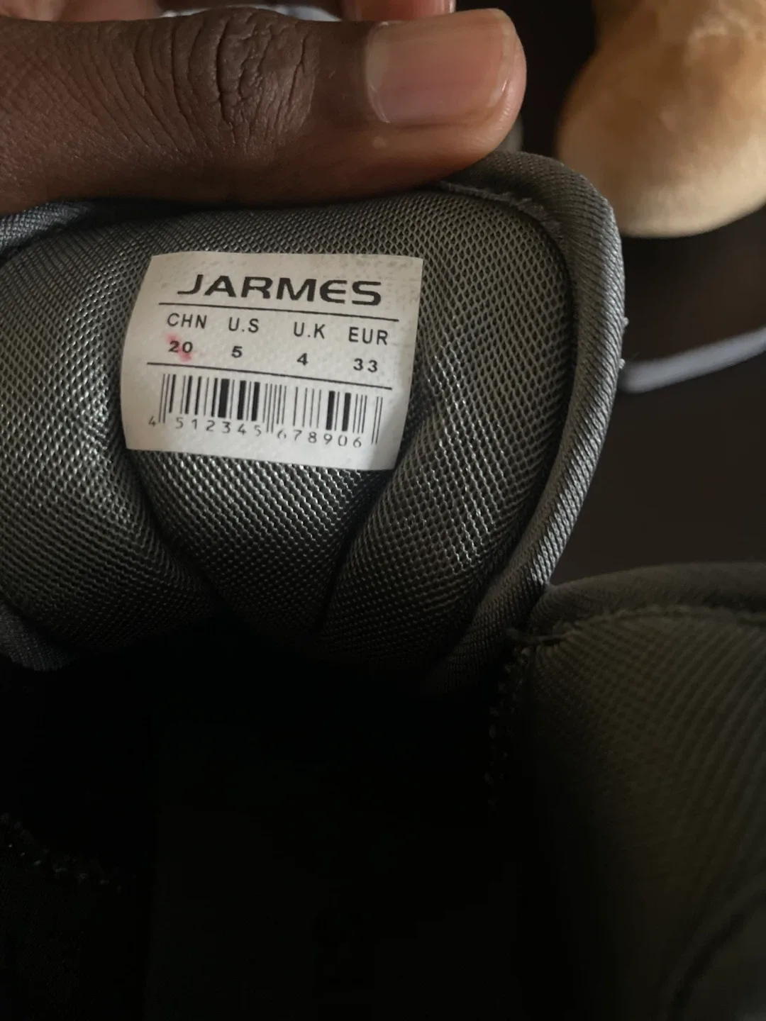 Grey Jarmes Sneakers - US Size 5 thumbnail