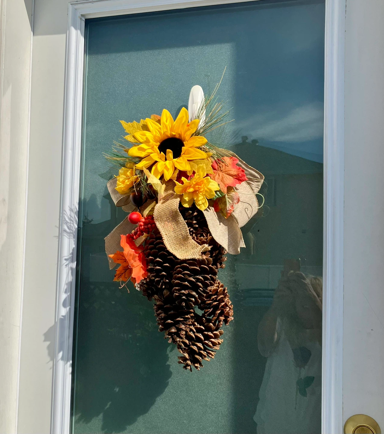 Pinecone & Sunflower Door Hanger - photo 5