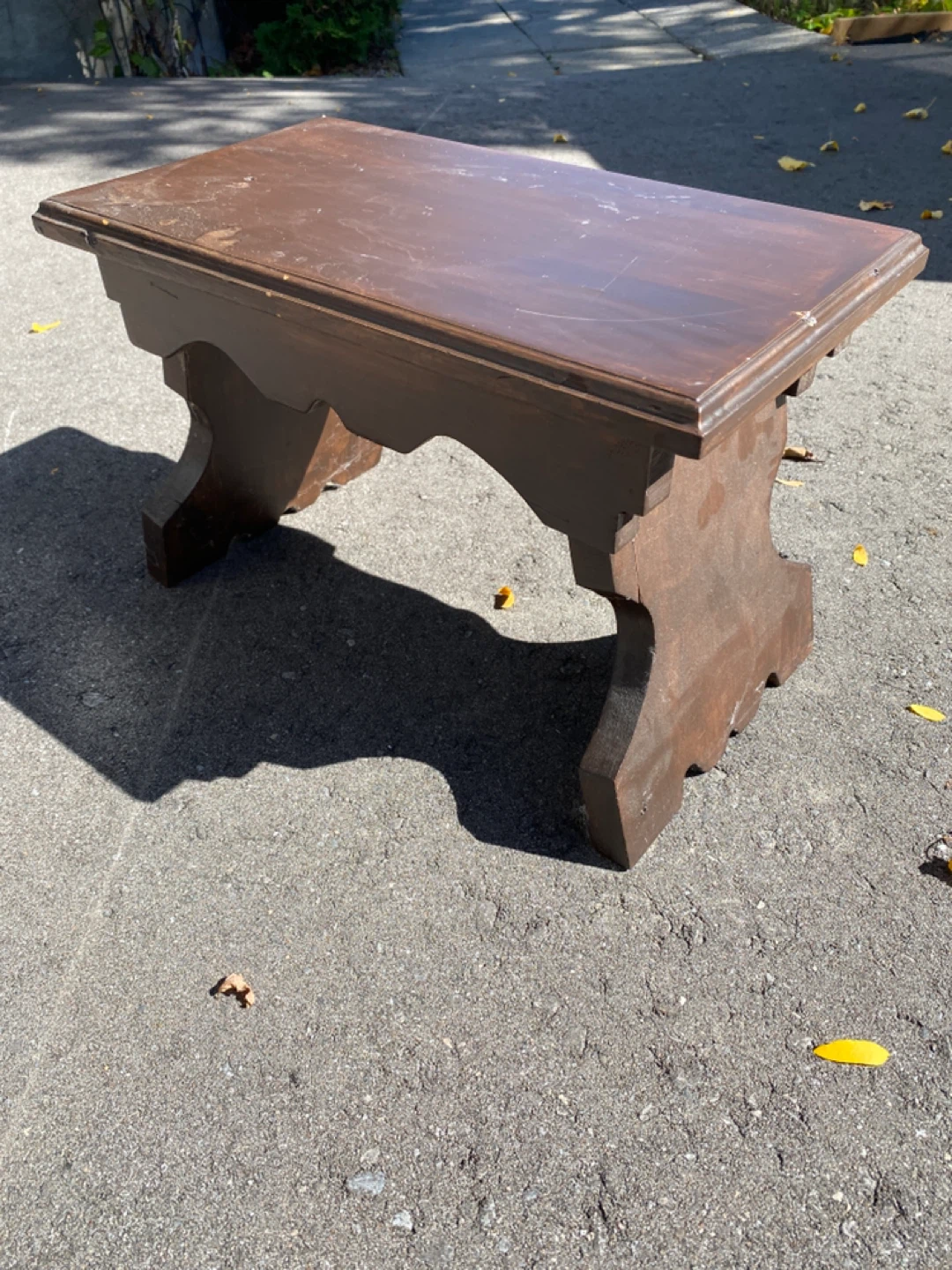 Brown Wooden foot stool