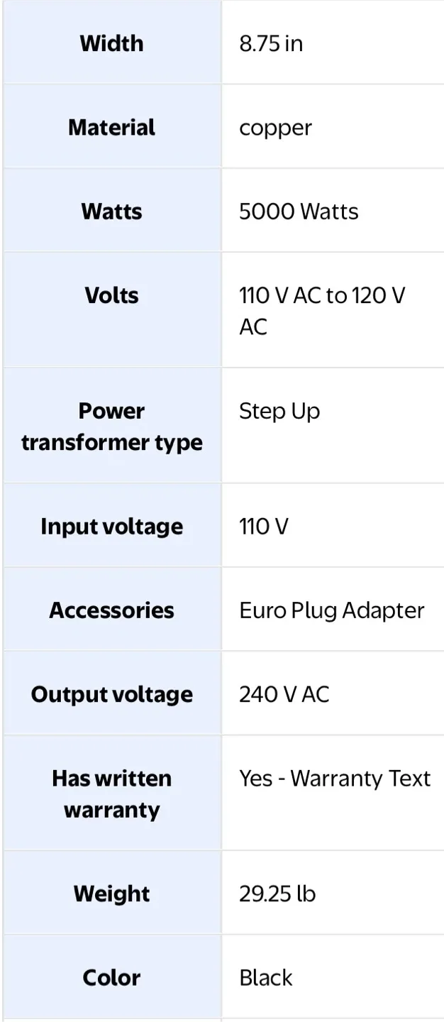 LiteFuze LT-5000 Step Up & Down Transformer image indicator(2)