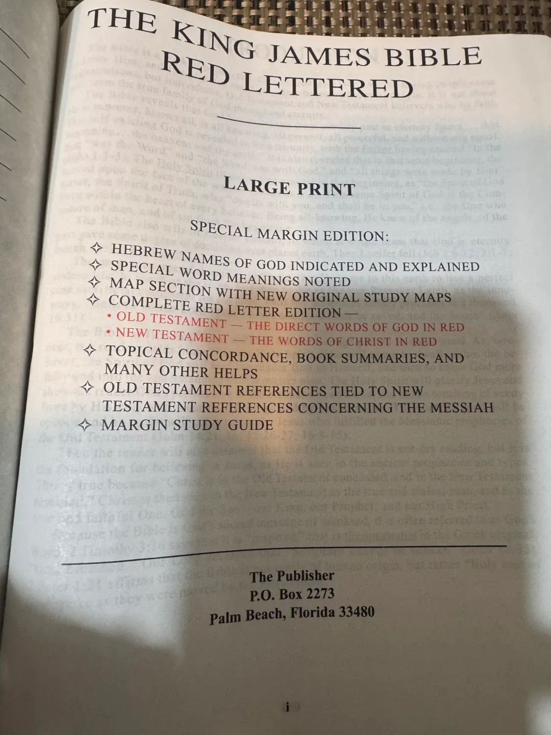 The King James Bible Red Lettered Large Print image indicator(2)