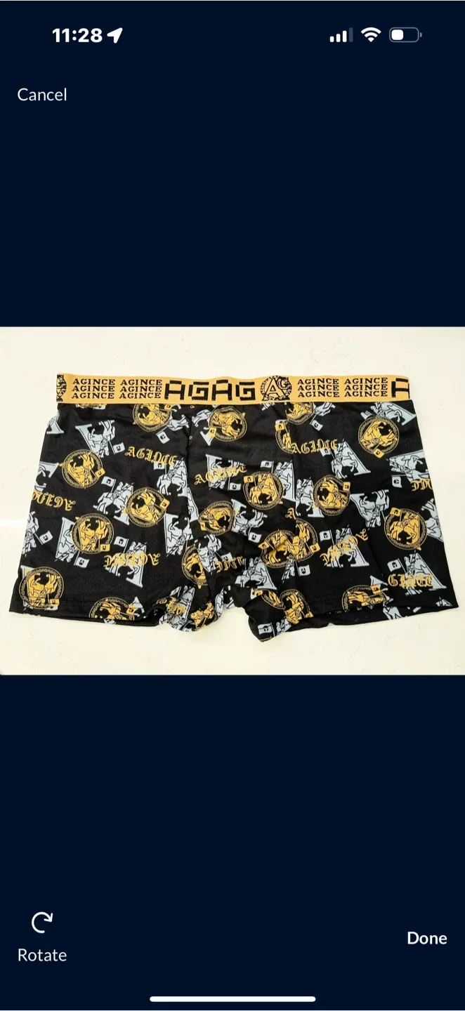 New AGAG Men's Boxer Briefs - Black set 4 size S-M image indicator(5)