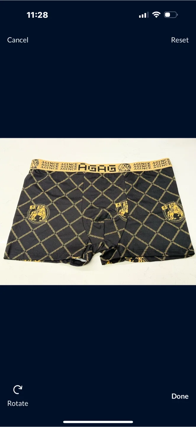 New AGAG Men's Boxer Briefs - Black set 4 size S-M image indicator(4)