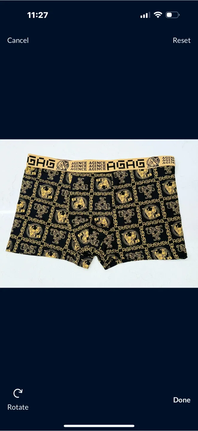 New AGAG Men's Boxer Briefs - Black set 4 size S-M image indicator(7)