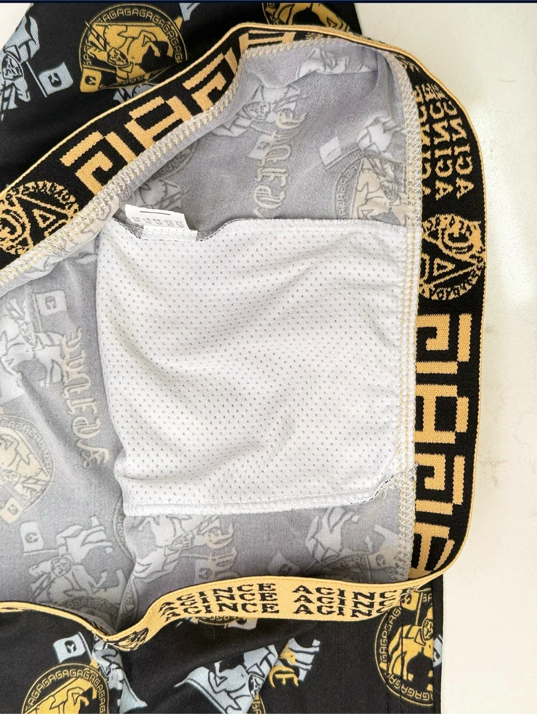 New AGAG Men's Boxer Briefs - Black set 4 size S-M image indicator(9)