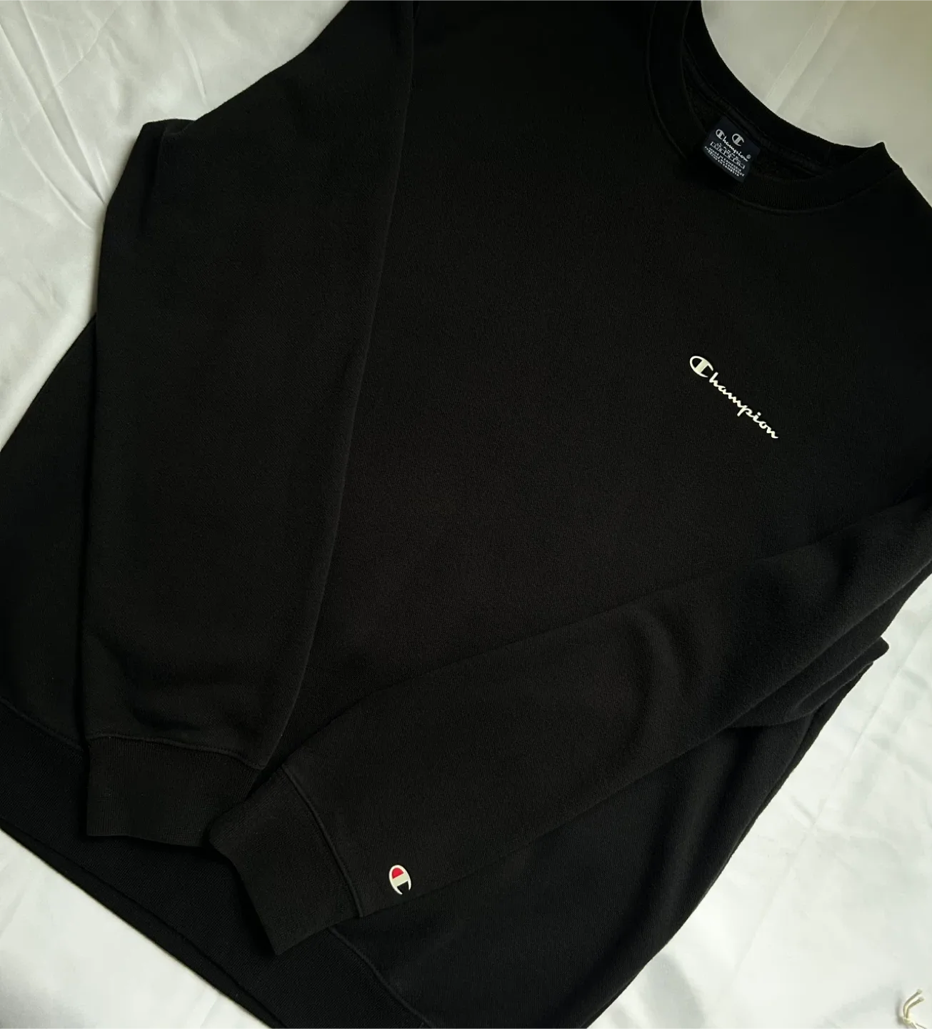 Champion Black Crewneck Sweatshirt - Size Large image indicator(4)