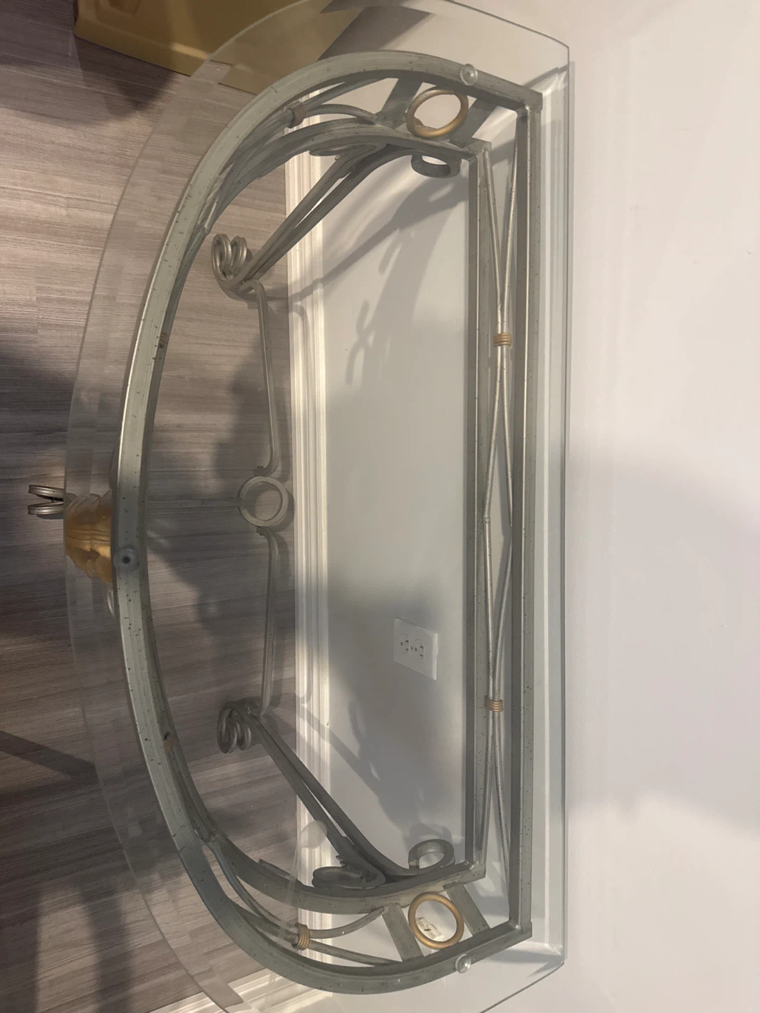 Glass Top Console Table - photo 2