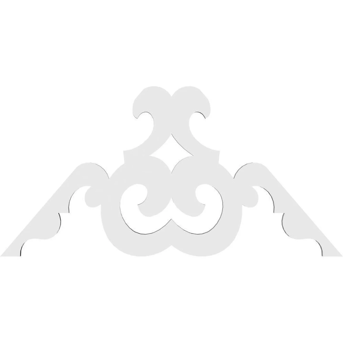 Ekena Millwork Gable Pediment 48"W x 22"H x 1"P image indicator(3)