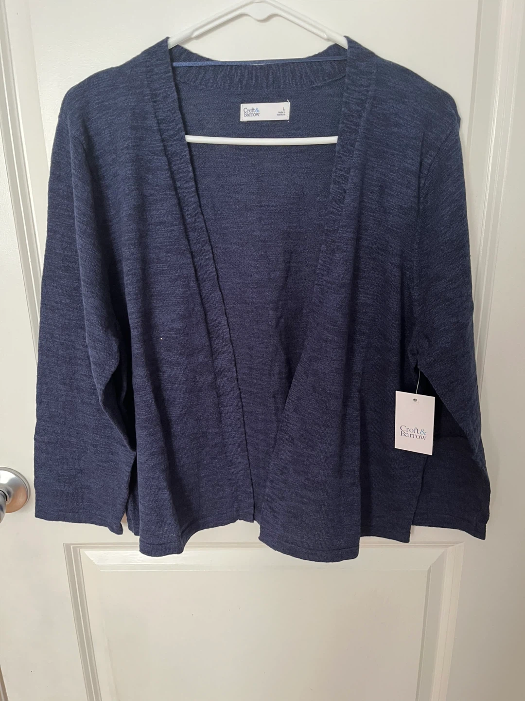 Croft & Barrow Blue Cardigan - Size Medium - photo 3