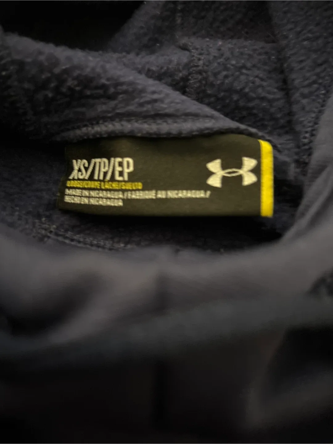 Under Armour XS Navy Blue Hoodie image indicator(3)