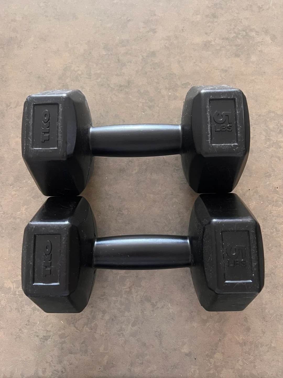 TKO 5 lbs Dumbbells - Pair thumbnail
