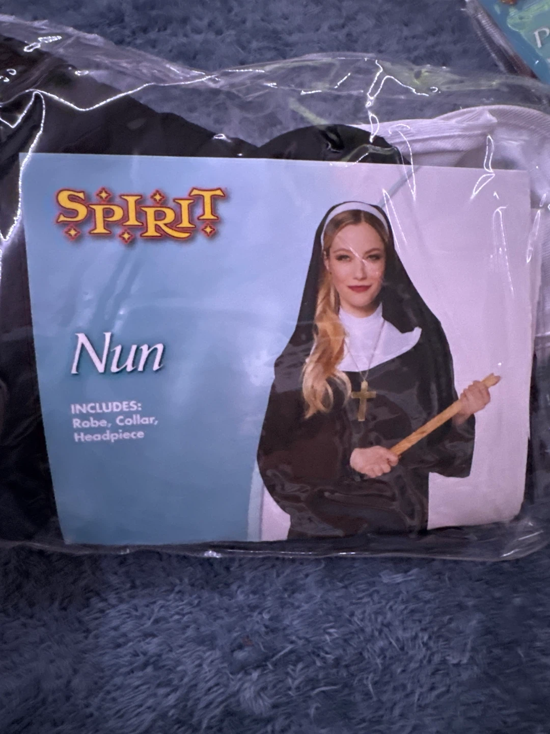 Spirit Halloween Nun Costume - Robe, Collar, Headpiece