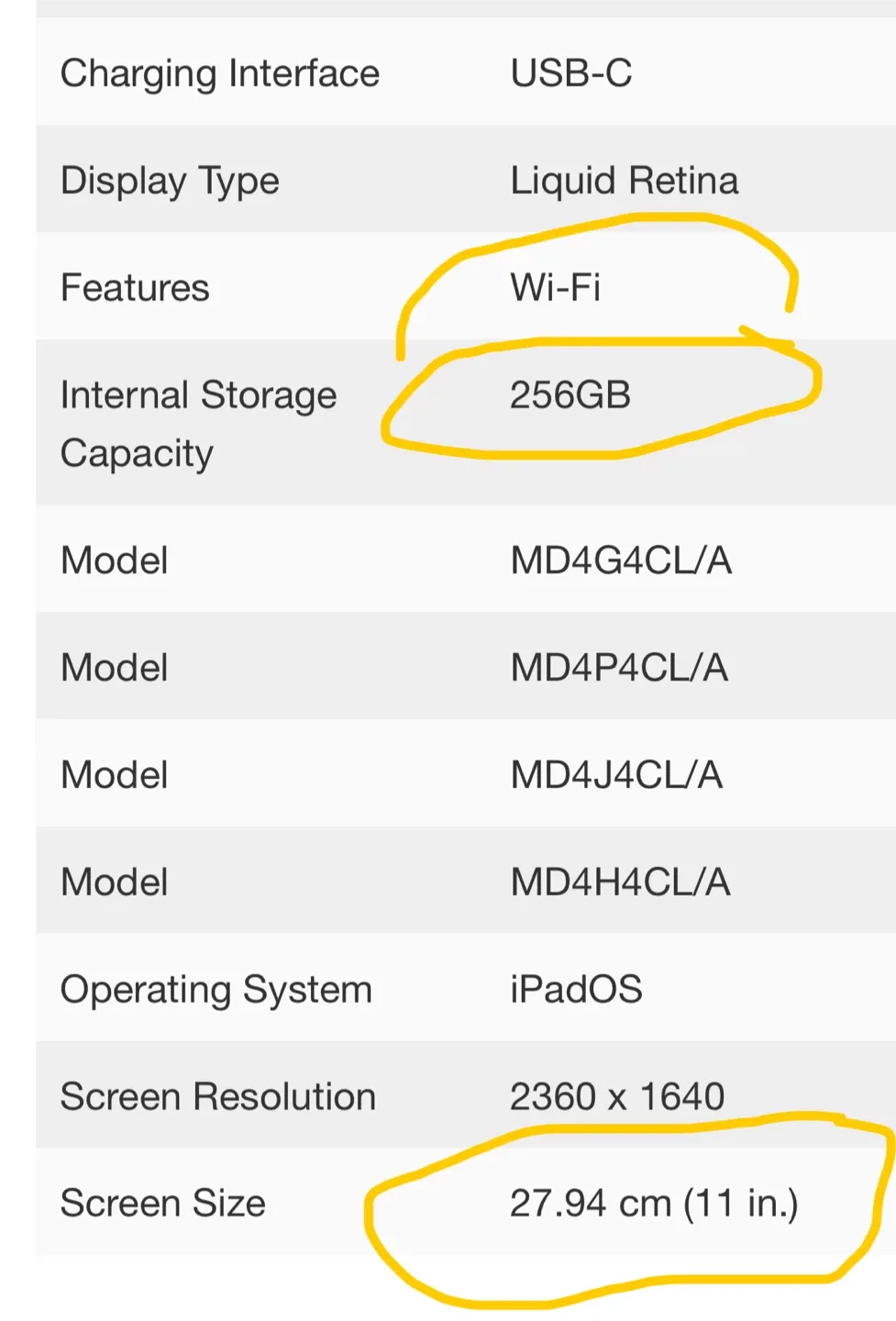 Factory Sealed! - 11 inch Apple iPad Wi-Fi 256GB - Silver image indicator(3)