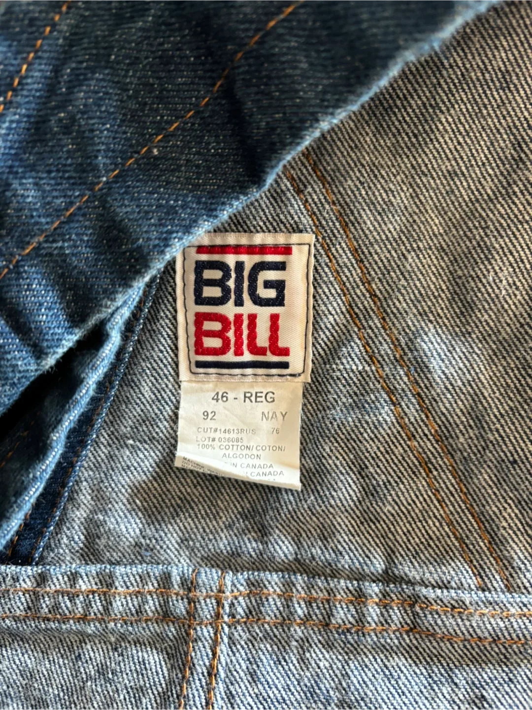 Big Bill Denim Overalls - Size 46 Regular image indicator(7)