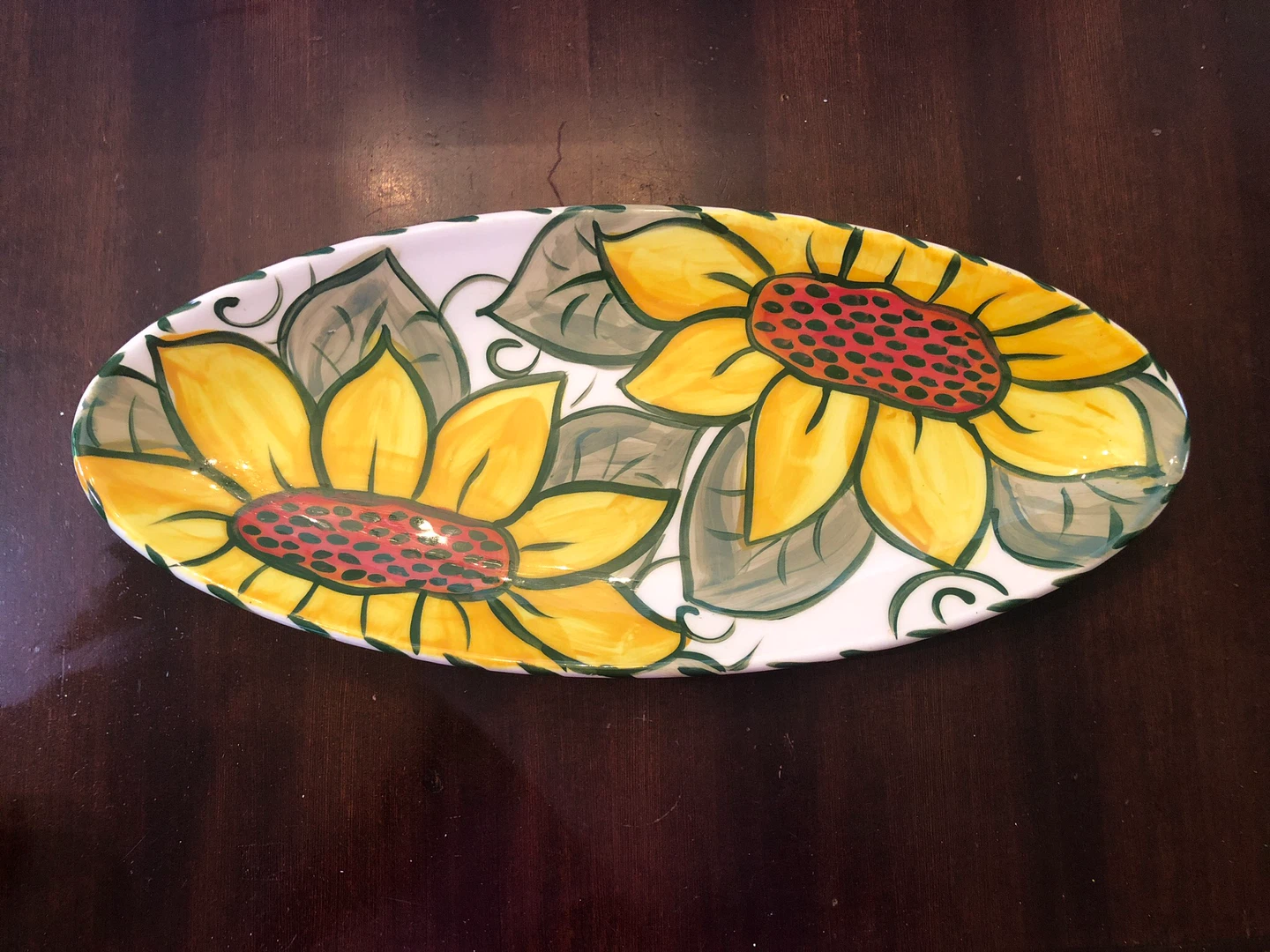 Sunflower Platter. 21” x 9” Made in BC. - photo 2