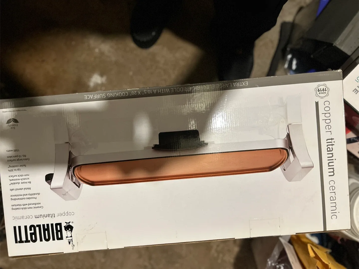 Bialetti Copper Titanium Ceramic Electric Skillet image indicator(3)