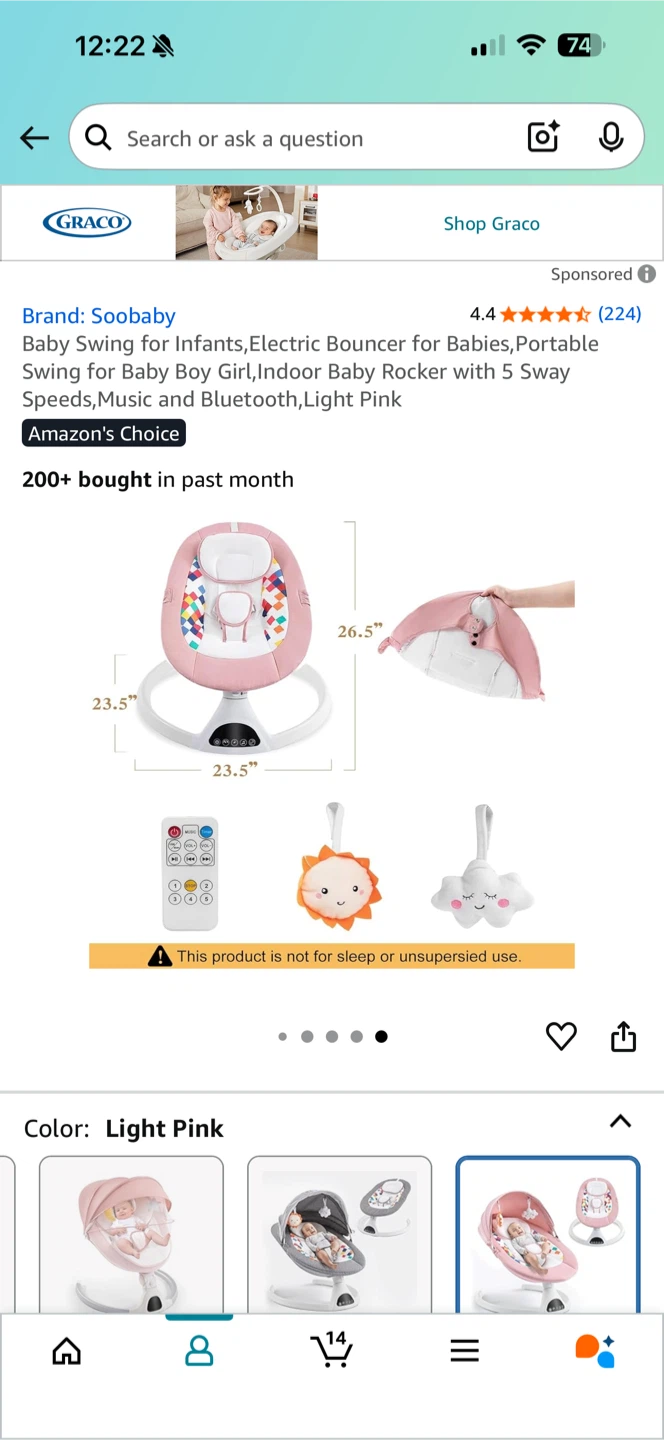 Baby Bouncer - Pink - photo 4