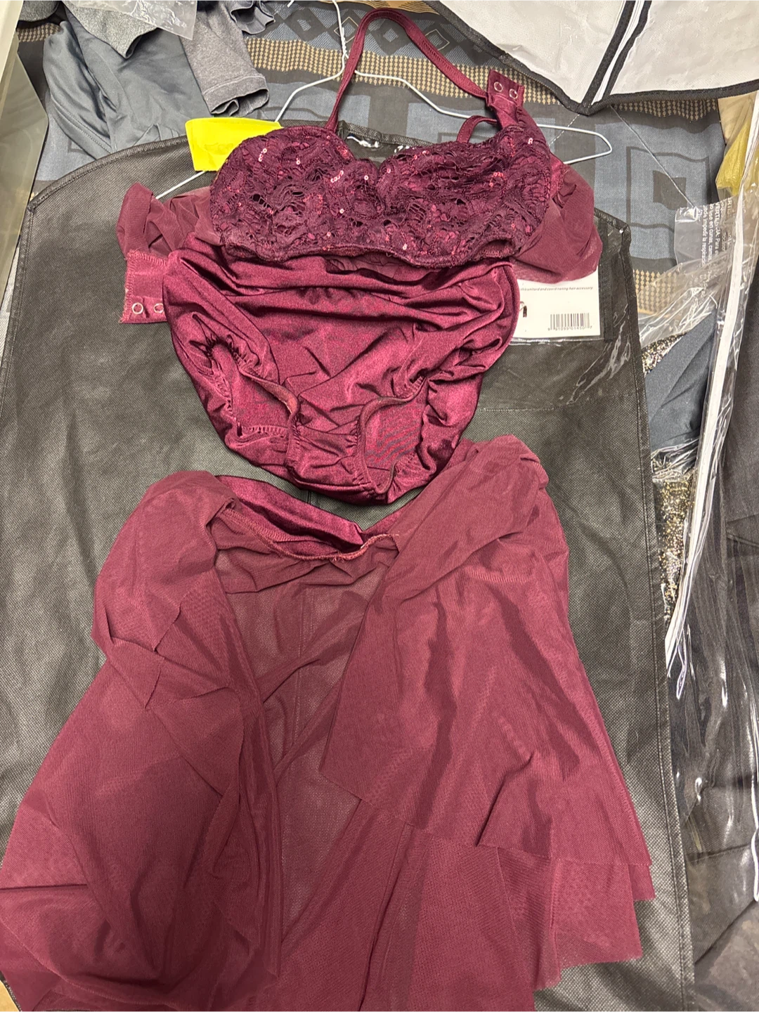 Burgundy dance costume - women’s small