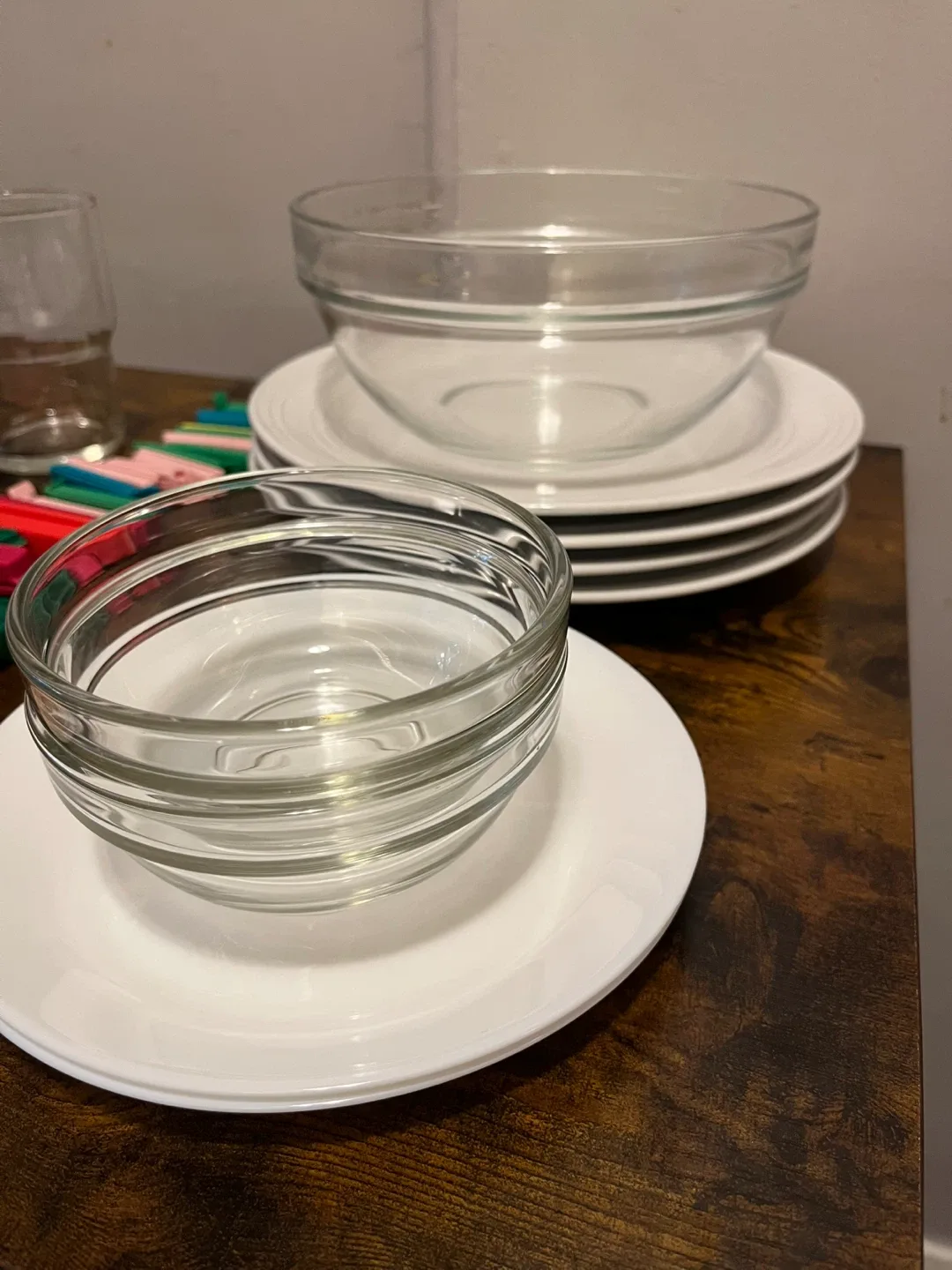 Mixed Kitchenware Set: Bowls, Plates, Glasses, & More image indicator(3)
