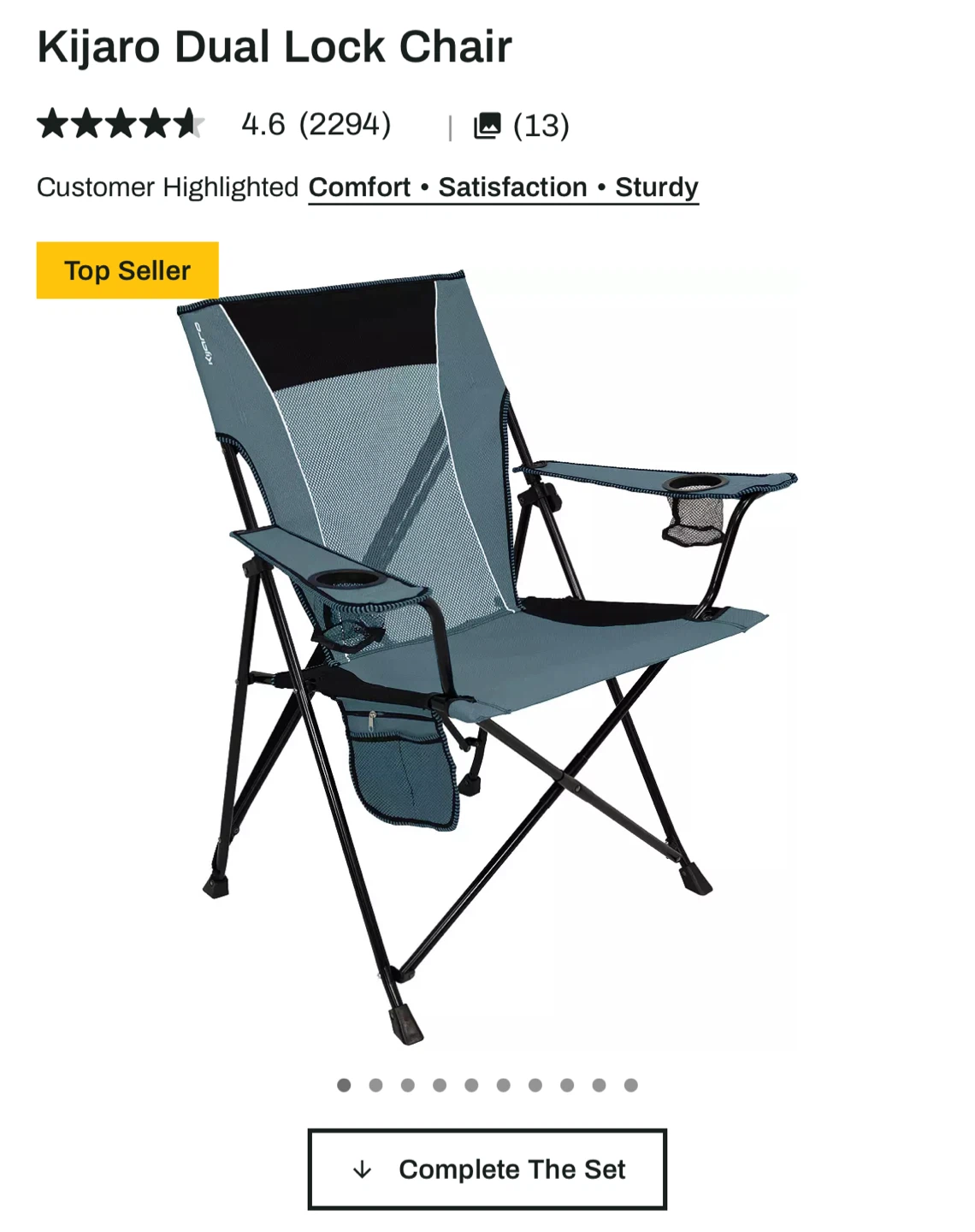 Kijaro Dual Lock Chair - Comfort & Sturdy