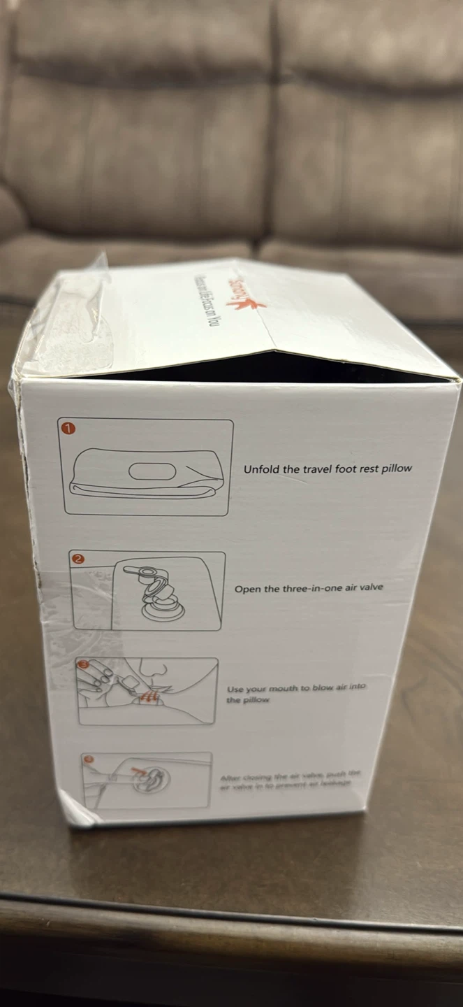New Sunany Inflatable Travel Foot Rest Pillow - photo 2