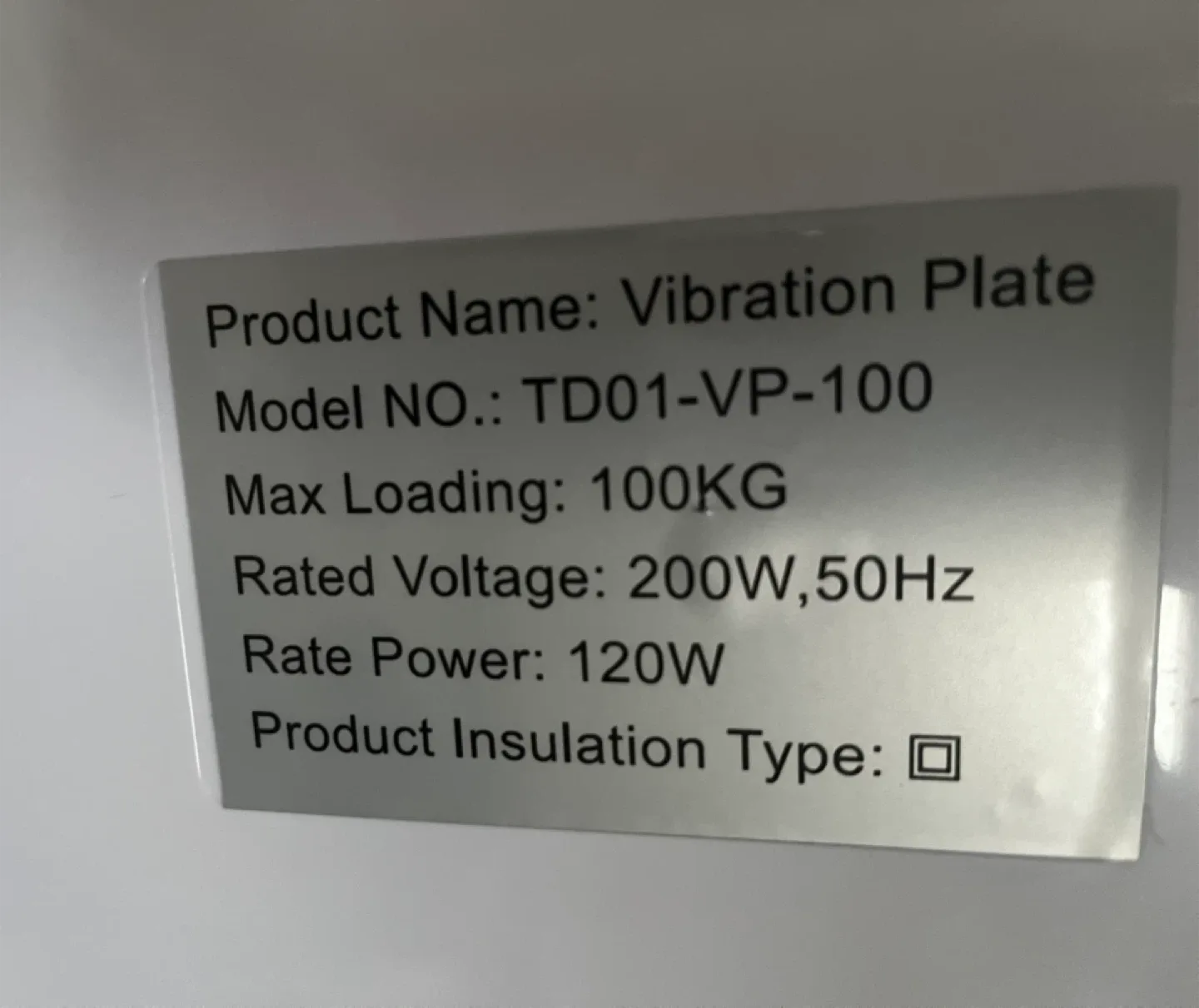 Vibration Plate TD01-VP-100 image indicator(2)