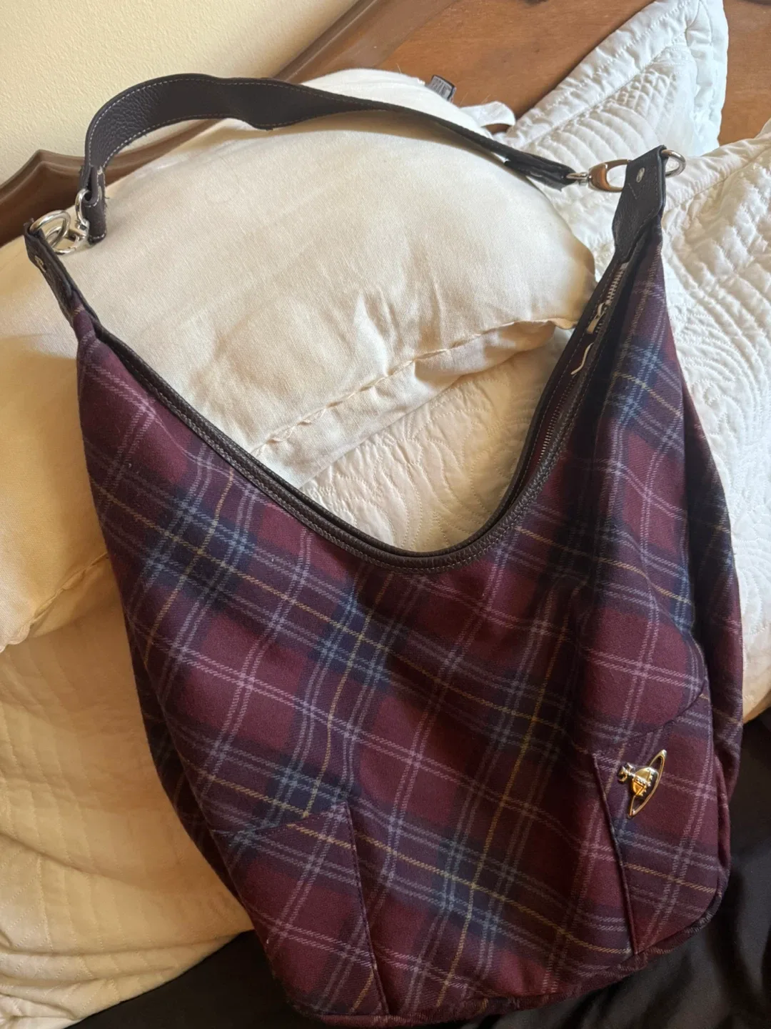 Vivienne Westwood Plaid Shoulder Bag image indicator(4)