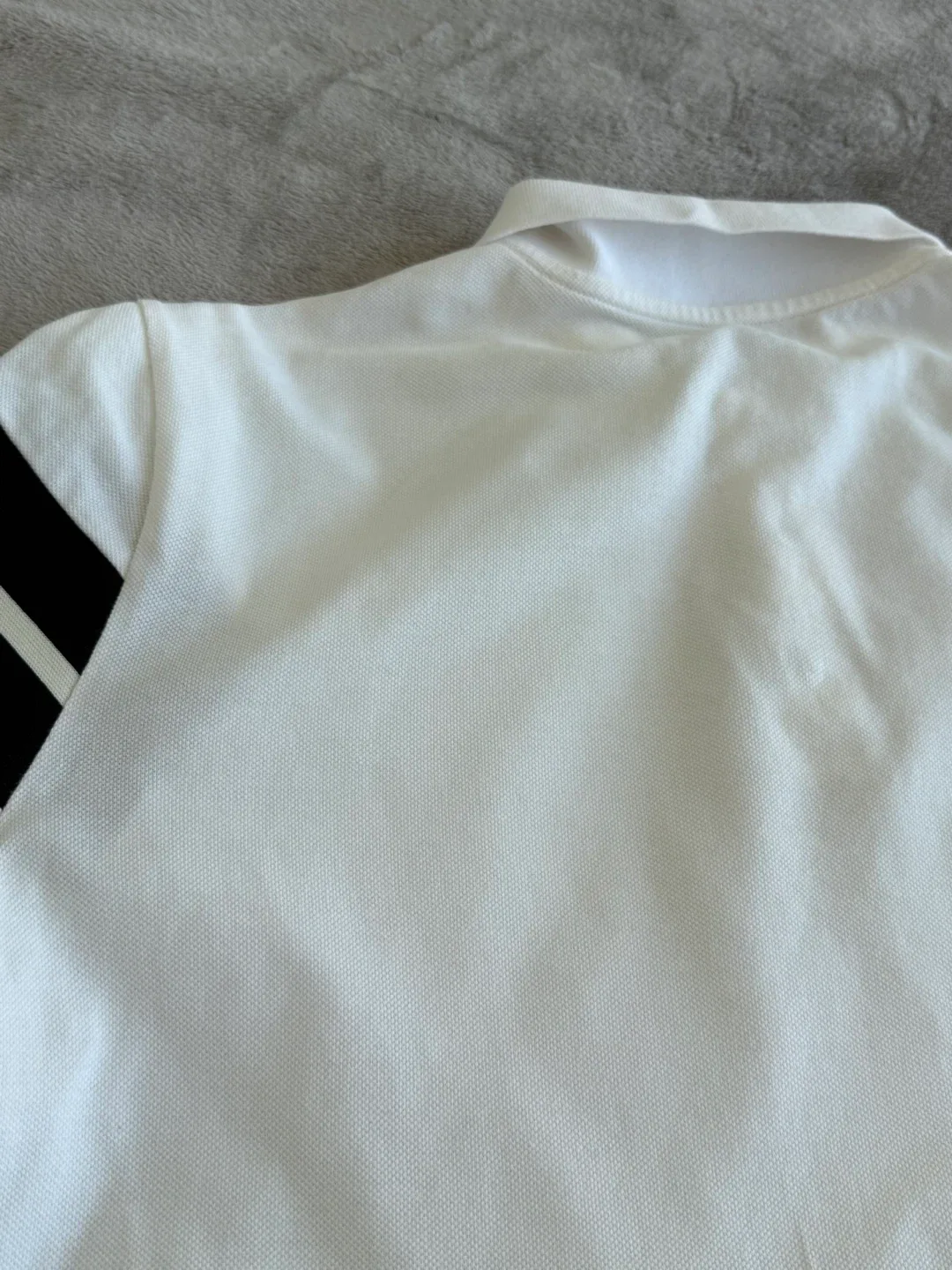 Moncler Stripe-Sleeve Cotton-Piqué Polo Shirt Men image indicator(7)