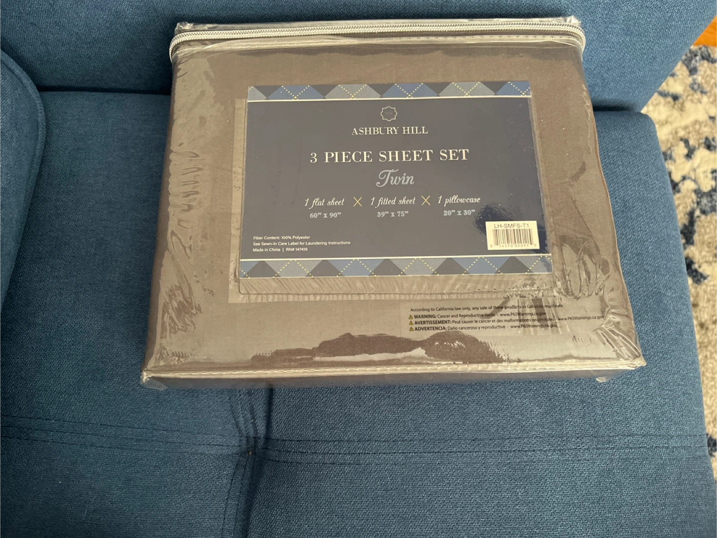 Ashbury Hill Twin 3-Piece Sheet Set - New in Package!