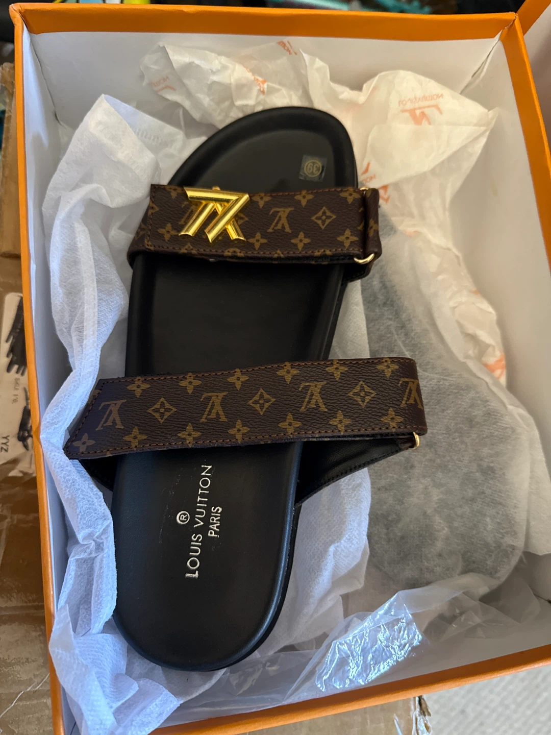 Louis Vuitton Frontrow Sneaker Slides Size 39